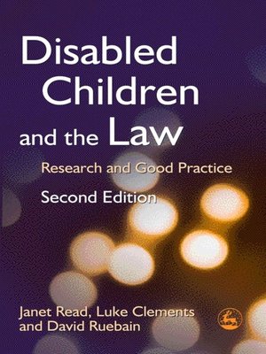 cover image of Disabled Children and the Law